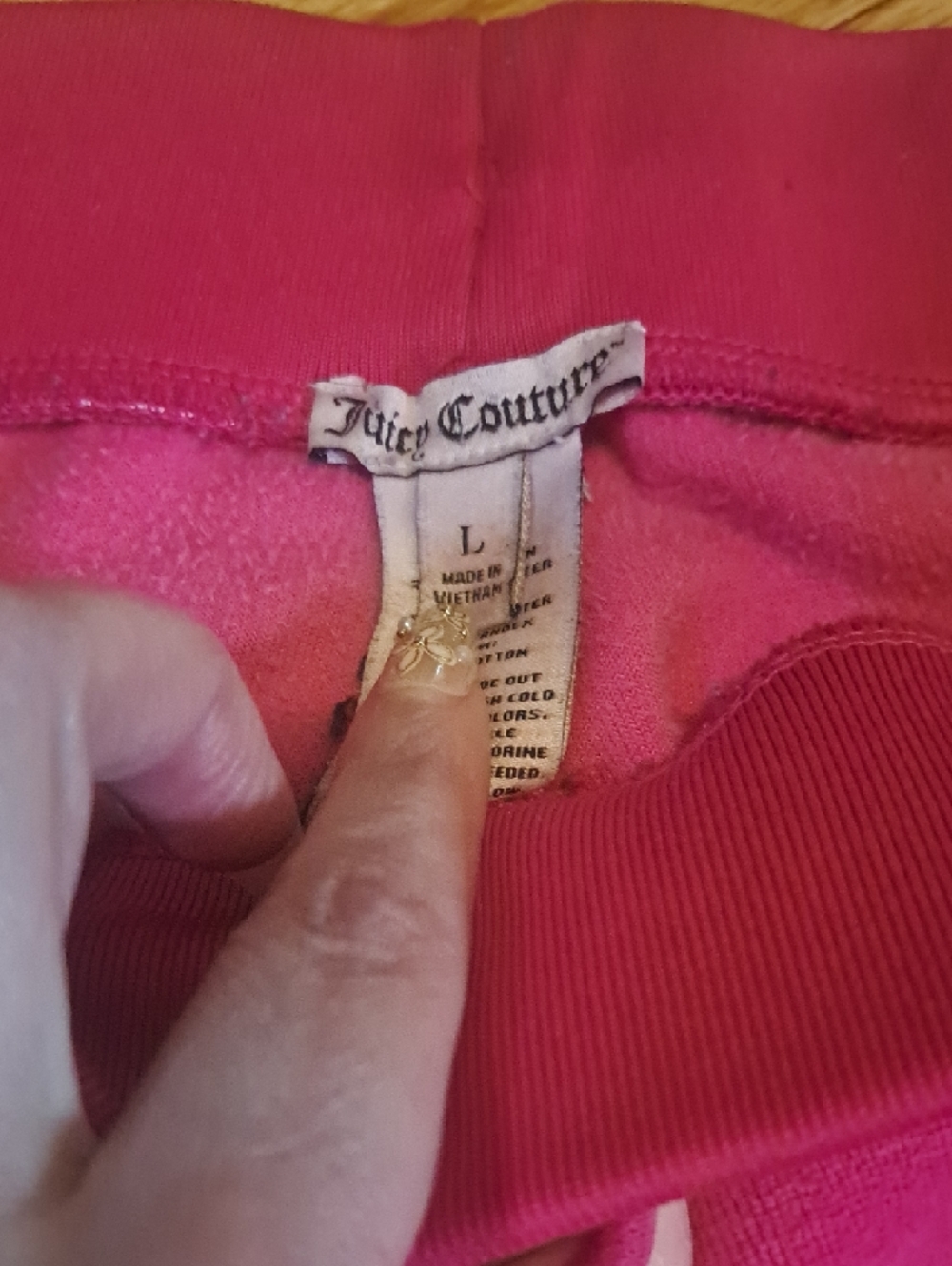 Juicy Couture Hot Pink Velour Joggers for Kids - Picture 2 of 4